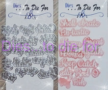 Load image into Gallery viewer, Dies ... to die for LLC metal cutting die - Seasons words - Fish