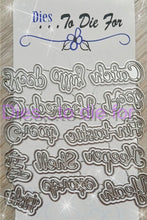 Load image into Gallery viewer, Dies ... to die for LLC metal cutting die - Seasons words - Fish