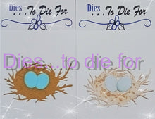 Load image into Gallery viewer, Dies ... to die for LLC metal cutting die - Bird Nest and eggs