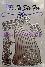 Load image into Gallery viewer, Dies ... to die for LLC metal cutting die - Tattered but Unbroken Torn flag