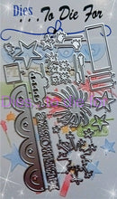 Load image into Gallery viewer, Dies ... to die for LLC metal cutting die - Farm stand Patriotic Independence