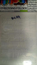 Load image into Gallery viewer, Gary Burlin Embossing folder - Music Notes