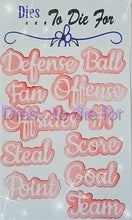 Load image into Gallery viewer, Dies ... to die for LLC metal cutting die - Seasons words Sports 2