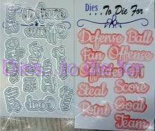 Load image into Gallery viewer, Dies ... to die for LLC metal cutting die - Seasons words Sports 2