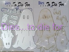 Load image into Gallery viewer, Dies ... to die for LLC metal cutting die - Ghost costume - Trick or treater - Skeleton outfit
