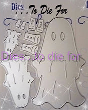 Load image into Gallery viewer, Dies ... to die for LLC metal cutting die - Ghost costume - Trick or treater - Skeleton outfit
