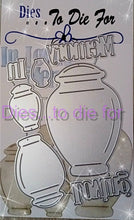 Load image into Gallery viewer, Dies ... to die for LLC metal cutting die - Urn - In Loving Memory Jar