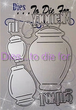 Load image into Gallery viewer, Dies ... to die for LLC metal cutting die - Urn - In Loving Memory Jar