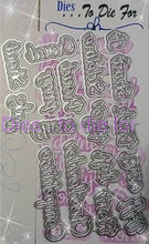 Load image into Gallery viewer, Dies ... to die for LLC metal cutting die - Seasons words Cheerleading - Cheer - Cheerleader