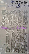 Load image into Gallery viewer, Dies ... to die for LLC metal cutting die - Seasons words Cheerleading - Cheer - Cheerleader