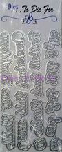 Load image into Gallery viewer, Dies ... to die for LLC metal cutting die - Seasons words Football