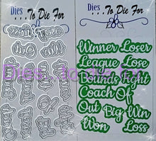 Load image into Gallery viewer, Dies ... to die for LLC metal cutting die - Seasons words Sports 1
