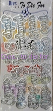 Load image into Gallery viewer, Dies ... to die for LLC metal cutting die - Seasons words School Colors
