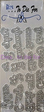 Load image into Gallery viewer, Dies ... to die for LLC metal cutting die - Seasons words School Colors