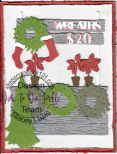 Load image into Gallery viewer, Dies ... to die for LLC metal cutting die - Farm stand add on - Wreath stand