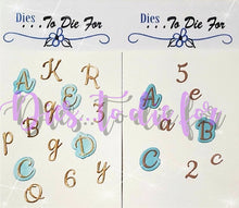 Load image into Gallery viewer, Dies ... to die for LLC metal cutting die - Alexa&#39;s seasons alphabet set letters / numbers with shadow