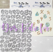 Load image into Gallery viewer, Dies ... to die for LLC metal cutting die - Alexa&#39;s seasons alphabet set letters / numbers with shadow