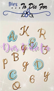 Dies ... to die for LLC metal cutting die - Alexa's seasons alphabet set letters / numbers with shadow