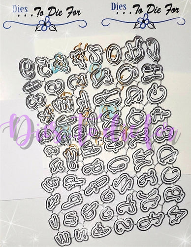 Dies ... to die for LLC metal cutting die - Alexa's seasons alphabet set letters / numbers with shadow