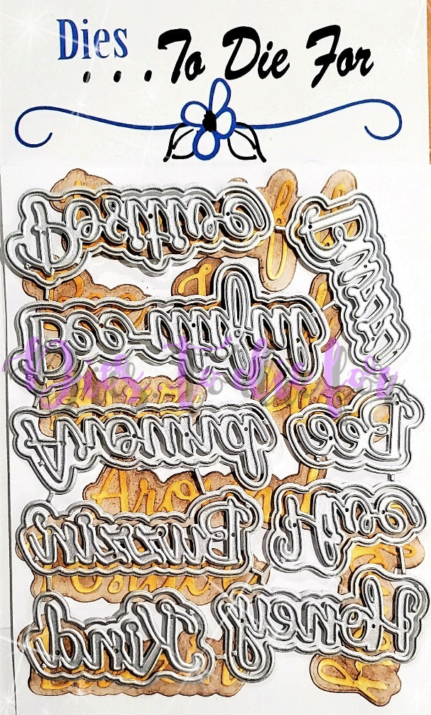 Dies ... to die for LLC metal cutting die - seasons honey Bee words