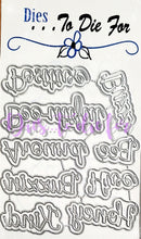 Load image into Gallery viewer, Dies ... to die for LLC metal cutting die - seasons honey Bee words