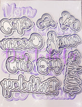 Load image into Gallery viewer, Dies ... to die for metal cutting die -Seasons words Birthday set