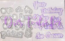 Load image into Gallery viewer, Dies ... to die for metal cutting die -Seasons words Birthday set