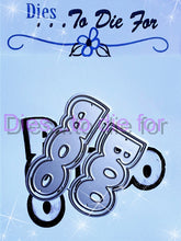 Load image into Gallery viewer, Dies ... to die for LLC metal cutting die - Boo 2 way words with shadow