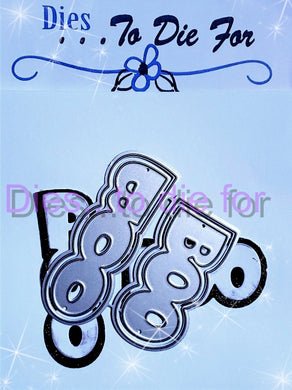 Dies ... to die for LLC metal cutting die - Boo 2 way words with shadow