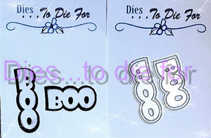 Dies ... to die for LLC metal cutting die - Boo 2 way words with shadow