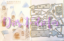 Load image into Gallery viewer, Dies... to die for LLC  metal cutting die - Sand Castle  Haunted House Build A
