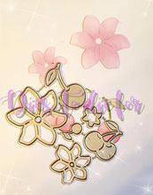 Load image into Gallery viewer, Dies ... to die for LLC metal cutting die - cherry and blossomes flowers