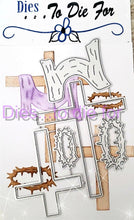 Load image into Gallery viewer, Dies ... to die for LLC metal cutting die - Cross and crown of thorns