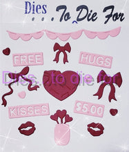 Load image into Gallery viewer, Dies ... to die for LLC metal cutting die - Farm stand Kissing Booth
