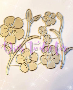 Dies ... to die for LLC metal cutting die - cherry blossom branches and  flowers