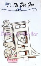 Load image into Gallery viewer, Dies ... to die for LLC metal cutting die - Guillotine and skulls