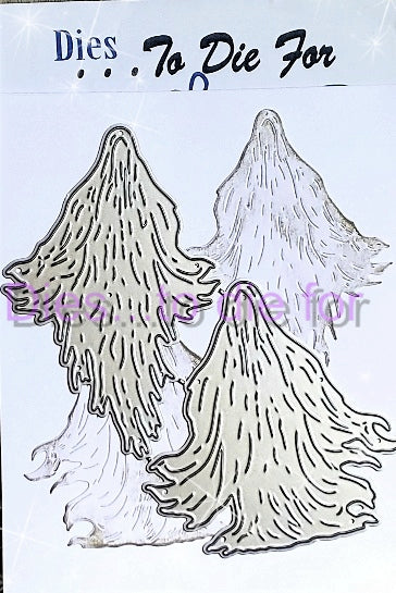 Dies ... to die for LLC metal cutting die - Haunting Ghosts - Flying standing
