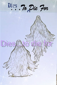 Dies ... to die for LLC metal cutting die - Haunting Ghosts - Flying standing