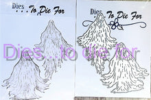 Load image into Gallery viewer, Dies ... to die for LLC metal cutting die - Haunting Ghosts - Flying standing