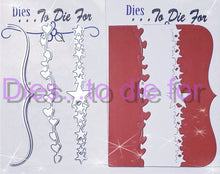 Load image into Gallery viewer, Dies ... to die for LLC metal cutting die - Heart / Star card edges