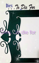 Load image into Gallery viewer, Dies ... to die for LLC metal cutting die - Heart and oval swirl card edge