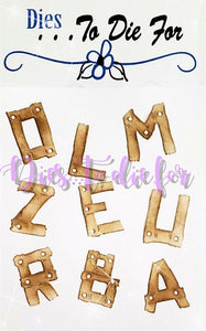 Dies ... to die for LLC metal cutting die - Hunters wood board Alphabet letters