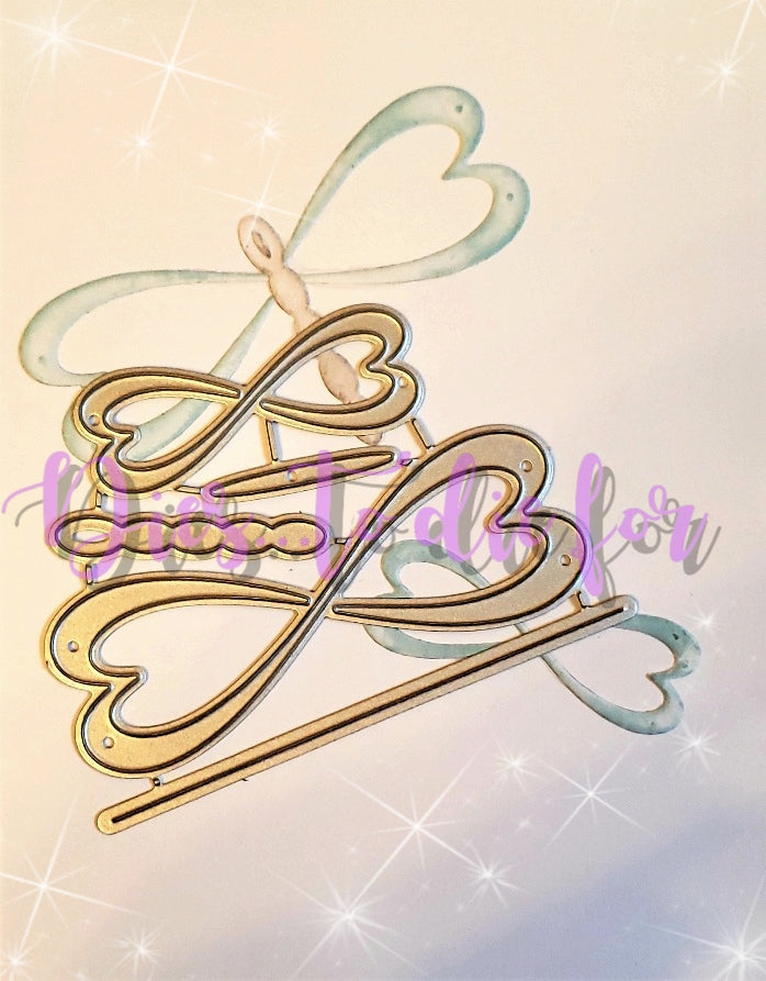 Dies ... to die for LLC metal cutting die - Infinity heart dragonfly