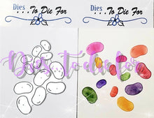 Load image into Gallery viewer, Dies ... to die for LLC metal cutting die - Jelly Bean set - two sizes in one set