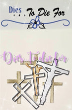 Load image into Gallery viewer, Dies ... to die for LLC metal cutting die - Jesus on the cross and crosses