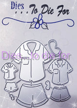 Load image into Gallery viewer, Dies ... to die for LLC metal cutting die - PJ's Pajamas shorts
