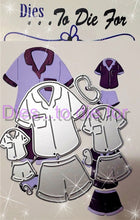 Load image into Gallery viewer, Dies ... to die for LLC metal cutting die - PJ's Pajamas shorts