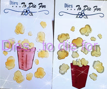 Load image into Gallery viewer, Dies ... to die for LLC metal cutting die - Popcorn and bucket