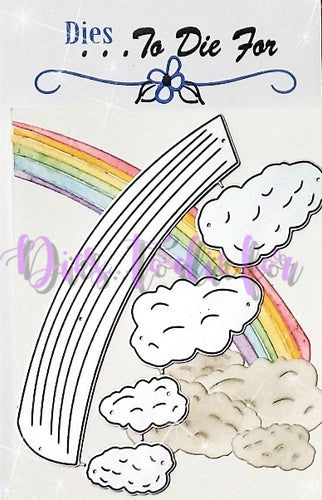 Dies ... to die for LLC metal cutting die - Rainbow and clouds