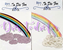 Load image into Gallery viewer, Dies ... to die for LLC metal cutting die - Rainbow and clouds